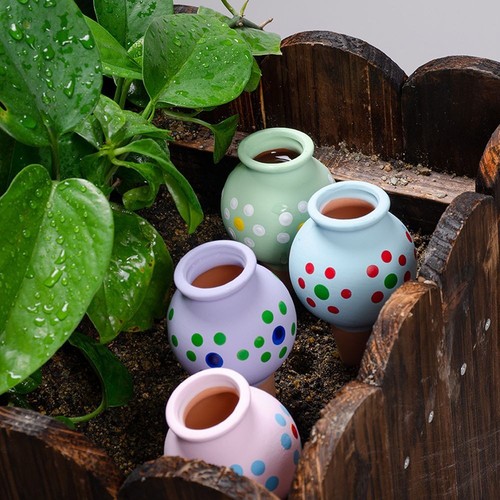Pack hand painted - 4, terracotta