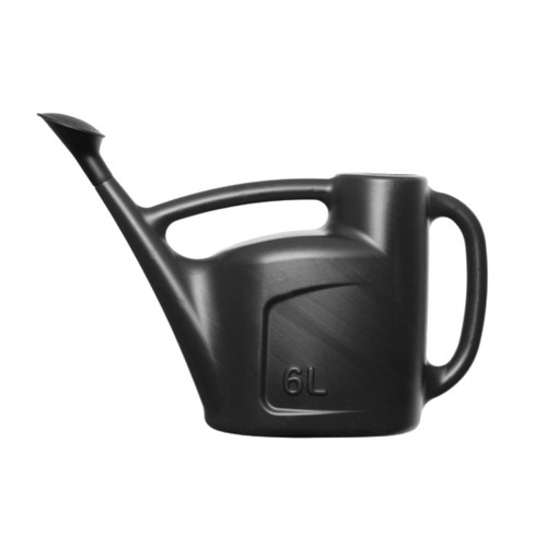 Black watering can with - 6l,