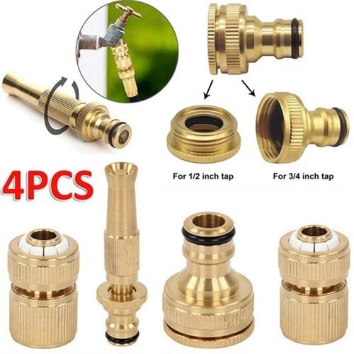 4pcs set metal hose pipe - 4pcs/set,
