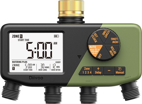 Brass watering timer with - watering,